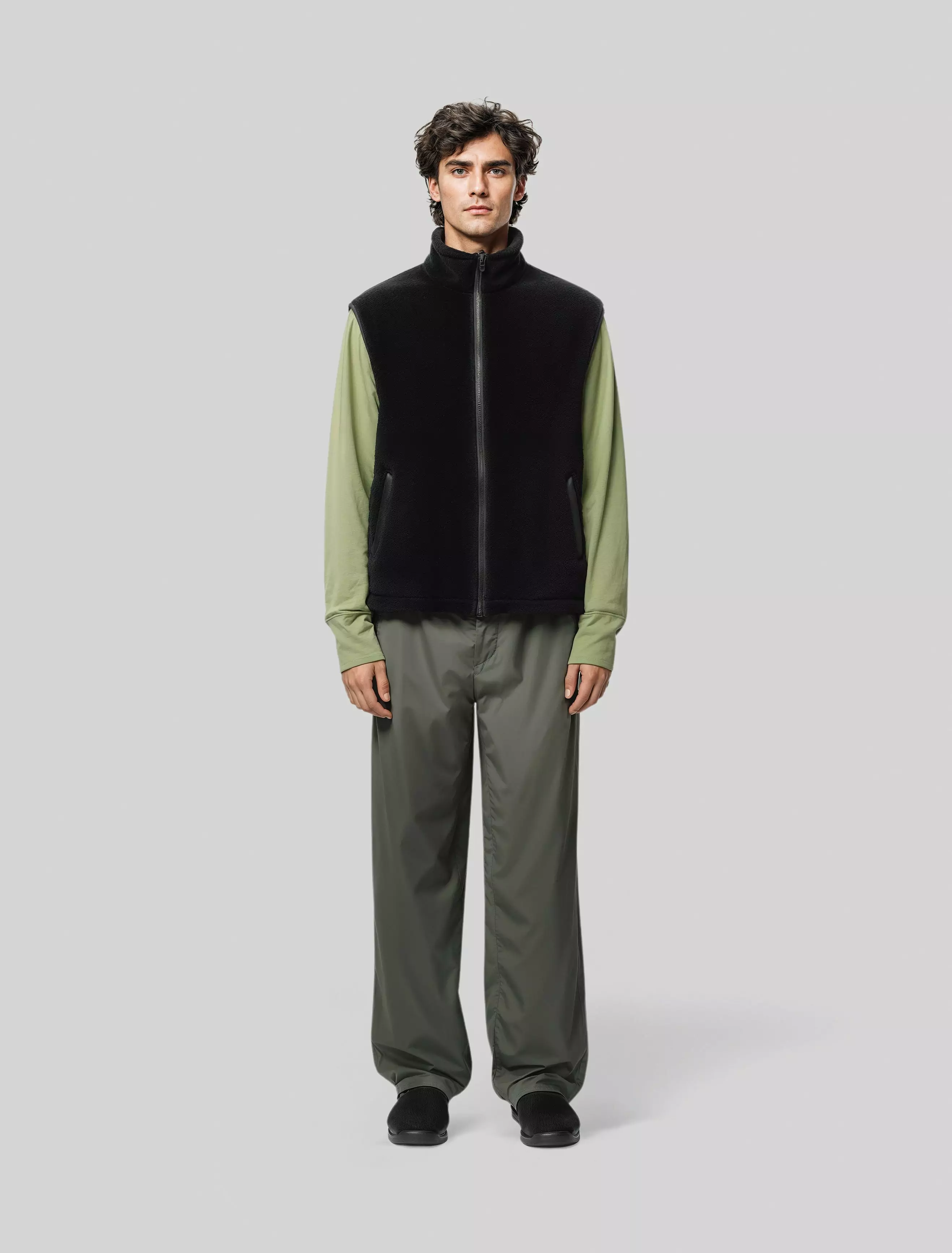 Zip Fleece Vest - Image 1