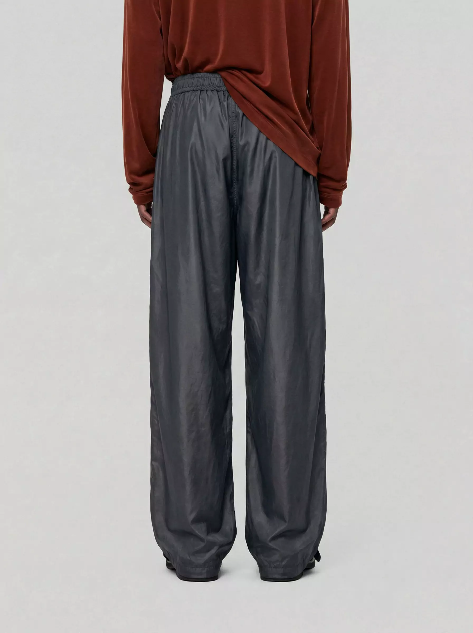 Wide Leg Elastic Waist Pants - Image 2