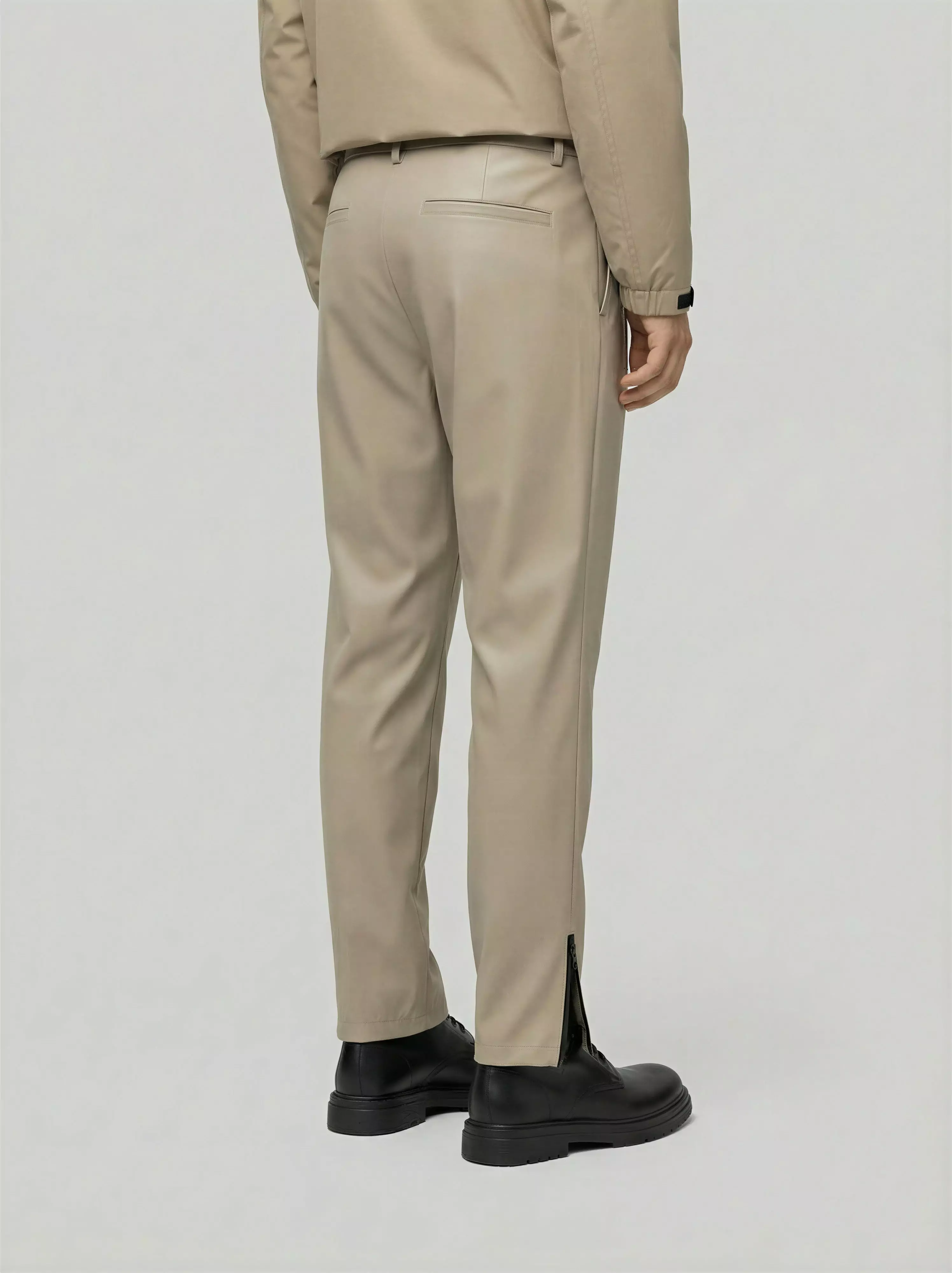 Elastic Waist Tapered Pants - Image 2
