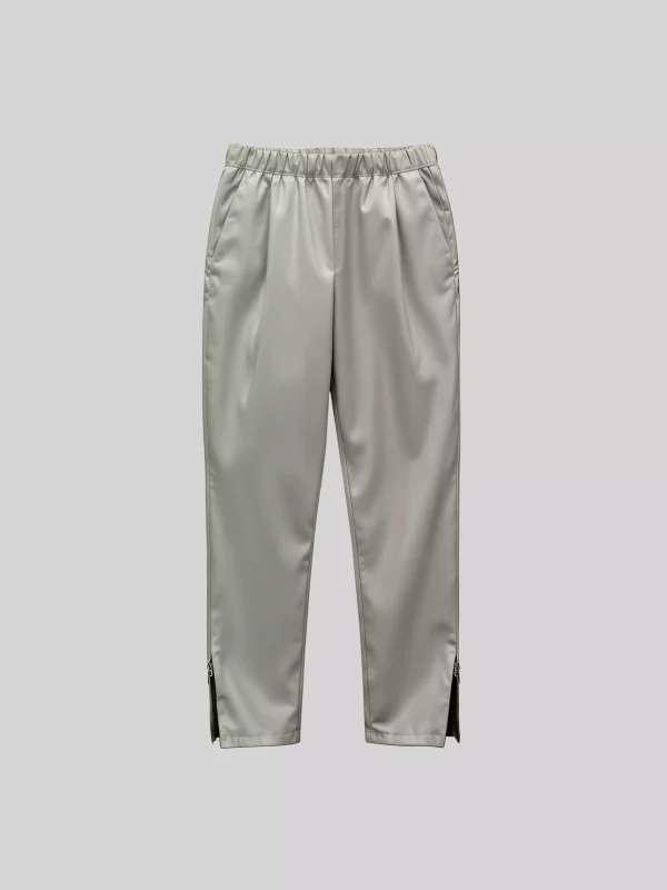 Elastic Waist Tapered Pants