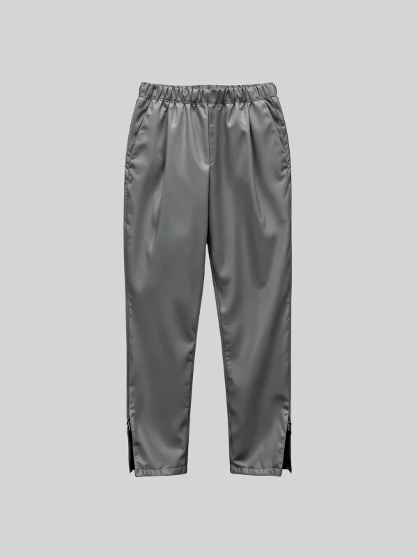 Elastic Waist Tapered Pants