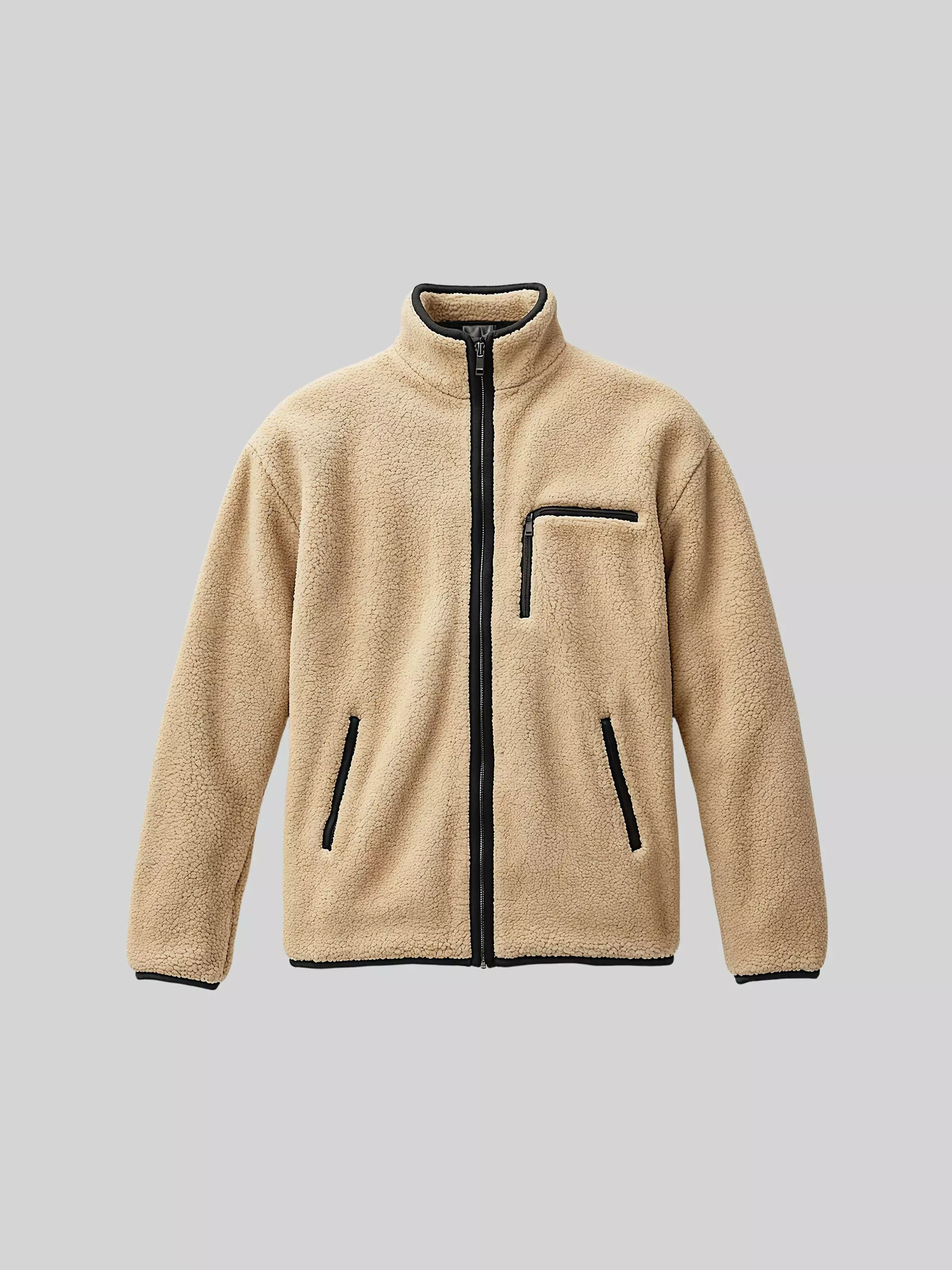 Sherpa Zip Fleece Jacket - Image 1