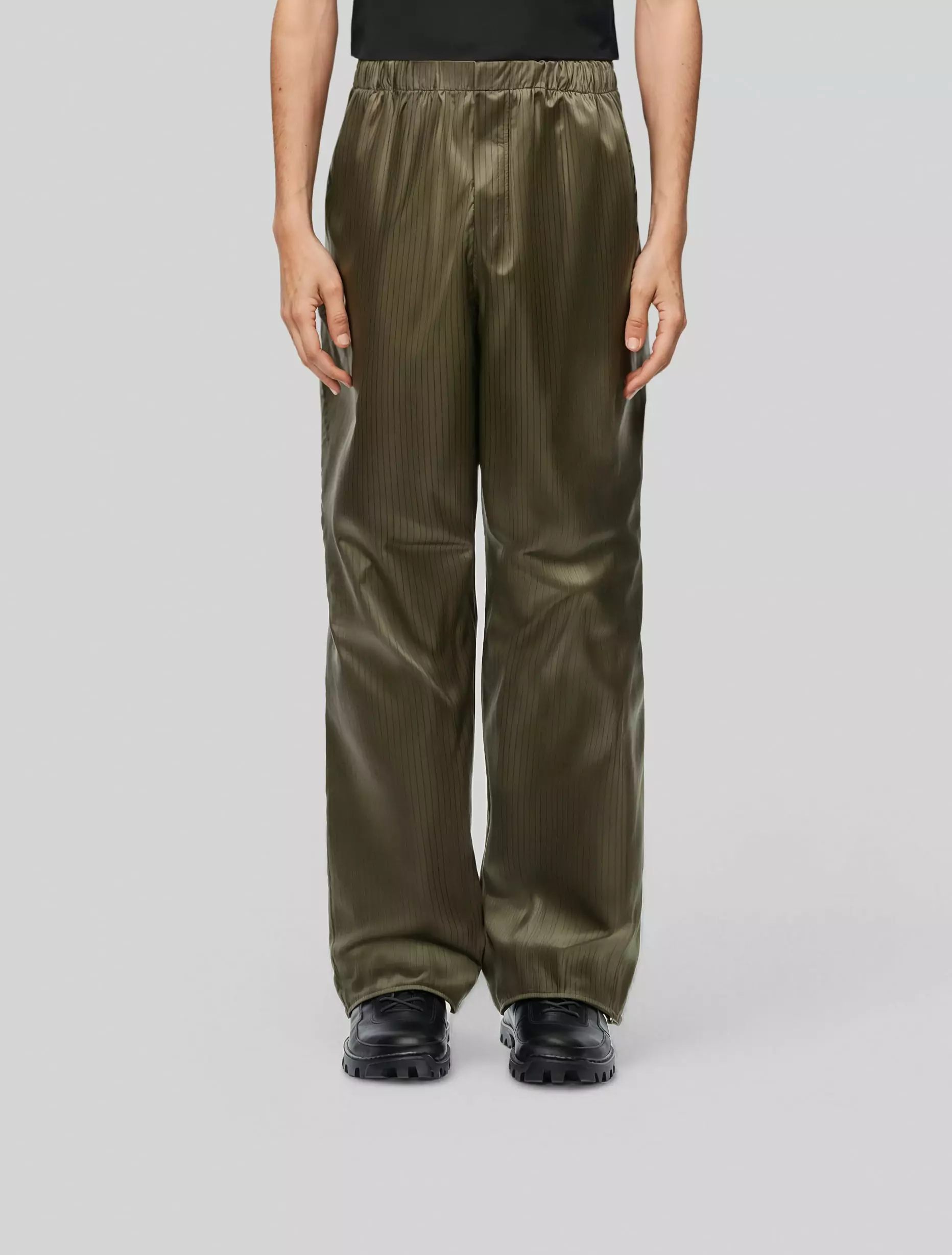 Straight Fit Pinstripe Pants - Image 1