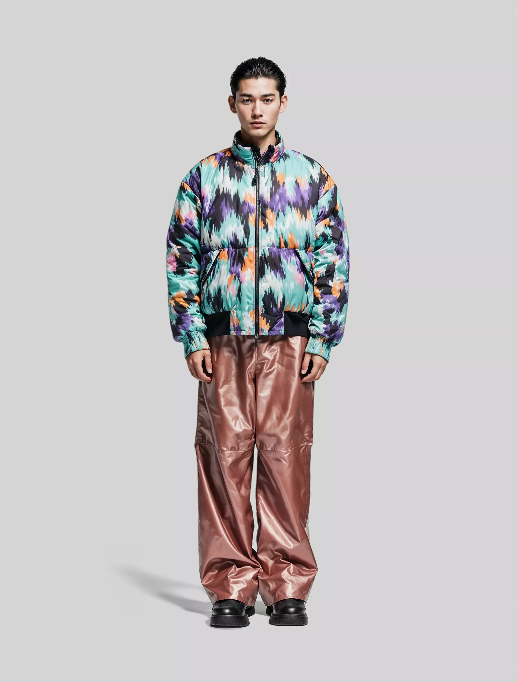 Printed Puffer Jacket - Image 3